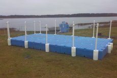 Пластиковая понтонная конструкция 2FLOAT для добычи сапропеля на озере